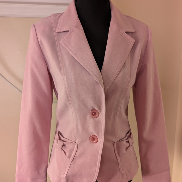 Star City Jackets & Blazers - Star City Pink Blazer with Structured Shoulders